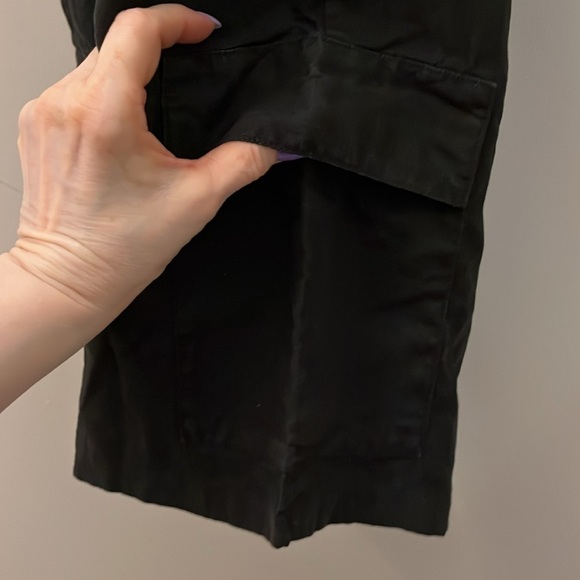 Eileen Fisher Wide Leg Crop Cargo Pants XS Low Pockets - Picture 4 of 6
